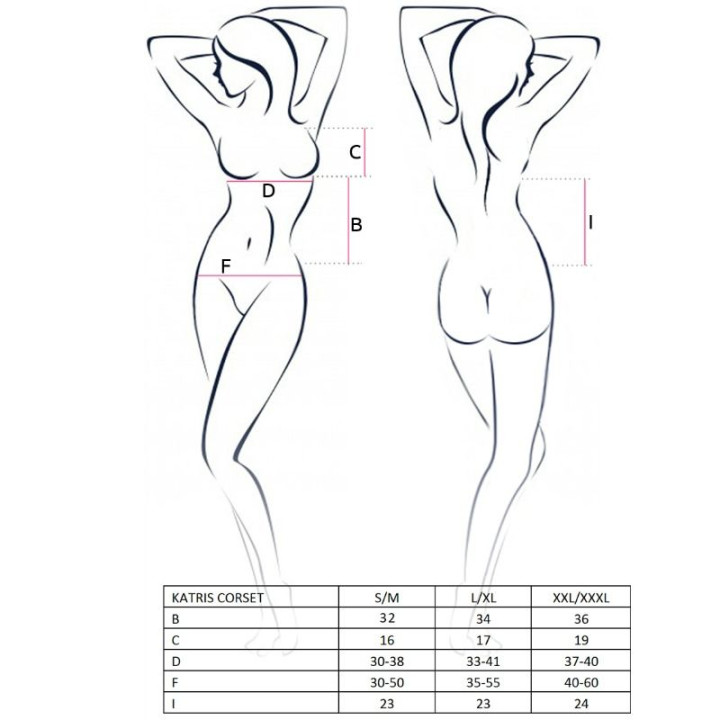 PASSION WOMAN KATRISS CORSET NEGRO TALLA S M
