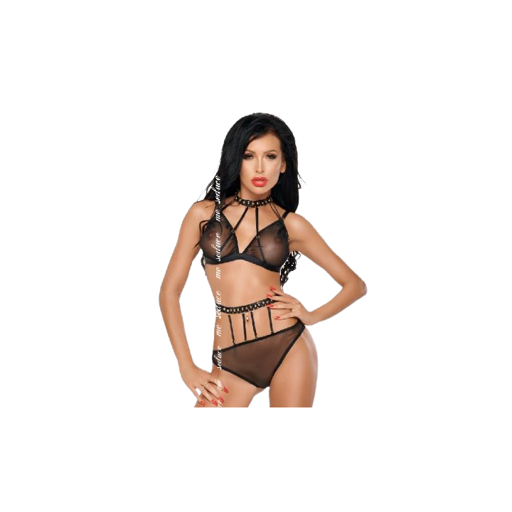 ME SEDUCE DOTTY SET DOS PIEZAS NEGRO S M