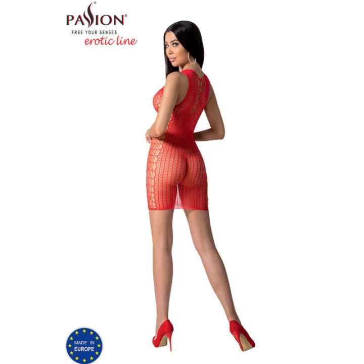 PASSION BS097 BODYSTOCKING ROJO TALLA UNICA