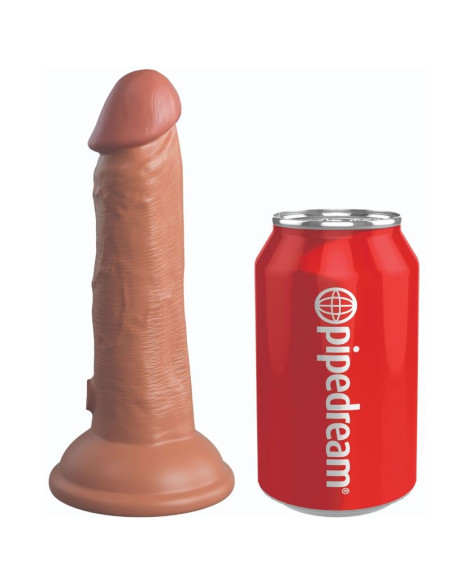 KING COCK ELITE DILDO REALISTICO VIBRADOR SILICONA 152 CM CARAMELO