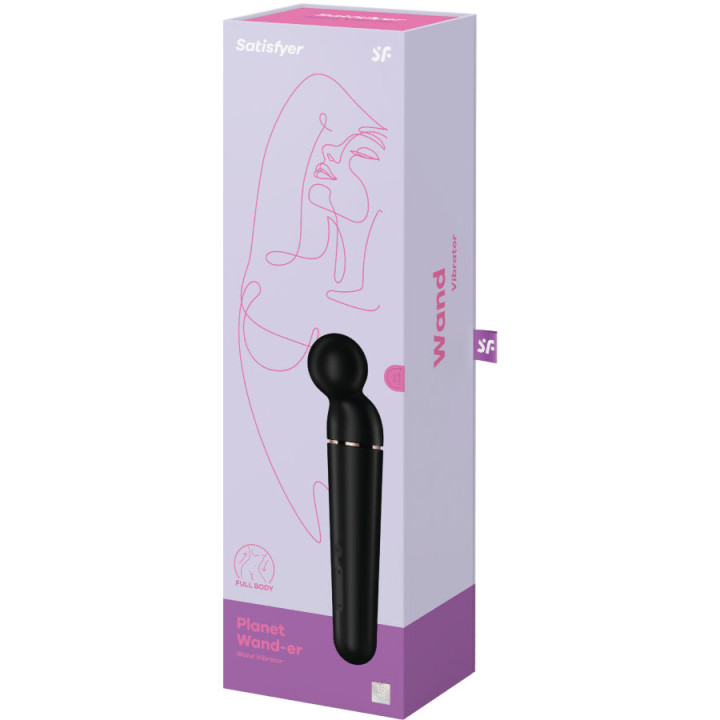 SATISFYER PLANET WAND ER MASAJEADOR VIBRADOR NEGRO
