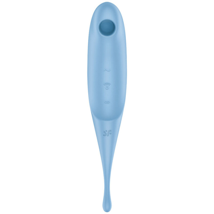 SATISFYER TWIRLING PRO ESTIMULADOR Y VIBRADOR AZUL