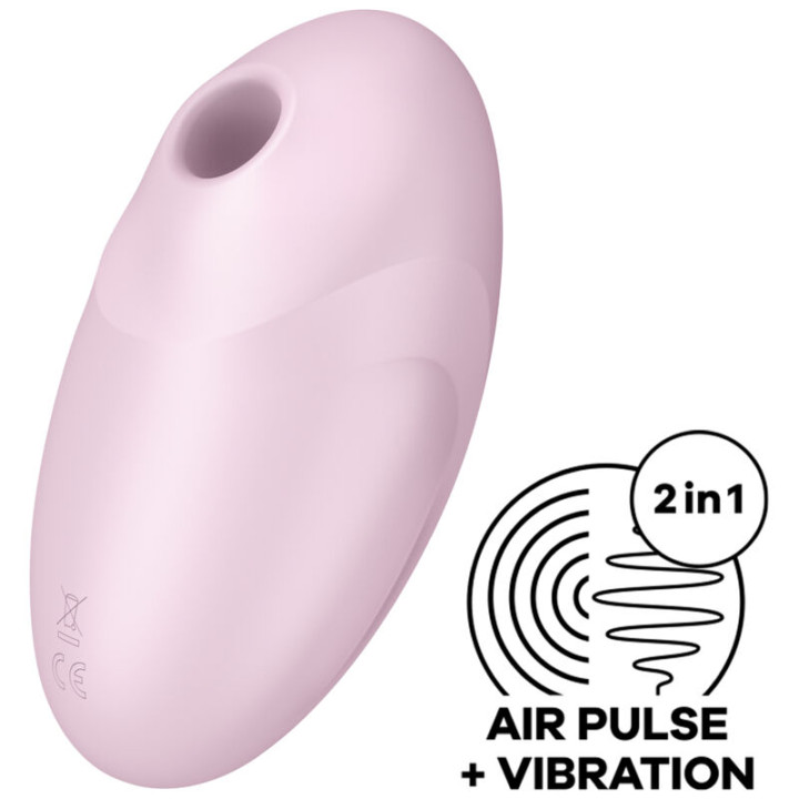 SATISFYER VULVA LOVER 3 ESTIMULADOR Y VIBRADOR ROSA