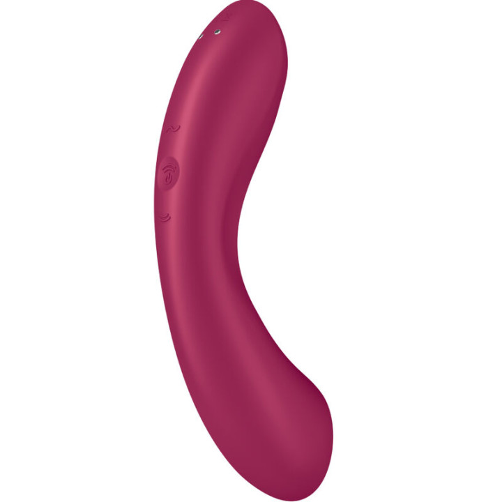 SATISFYER CURVE TRINITY 1 AIR PULSE VIBRATION ROJO
