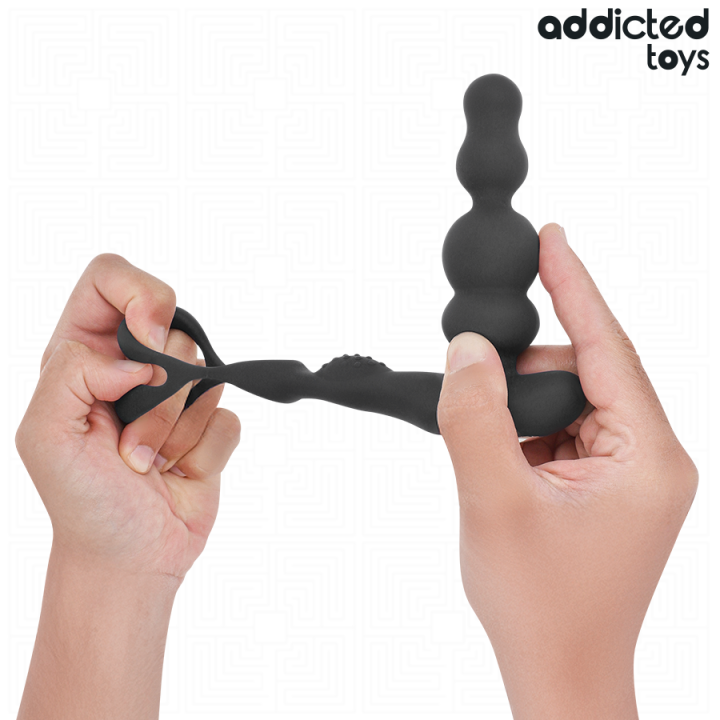 ADDICTED TOYS MASAJEADOR PROSTATICO ROTATORIO CONTROL REMOTO