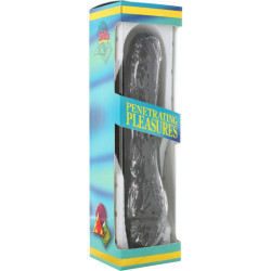 SEVEN CREATIONS VINIL P SHAPE VIBRATOR BLACK PENE 20 CM 2