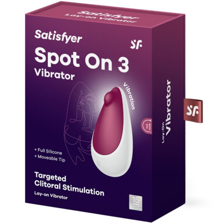 SATISFYER SPOT ON 3 ESTIMULADOR DE CLITORIS ROJO