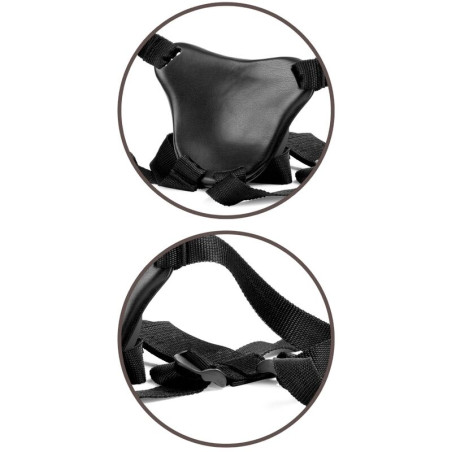 KING COCK ELITE KIT ARNES AJUSTABLE DELUXE ANILLO CON TESTICULOS DILDO 203 CM
