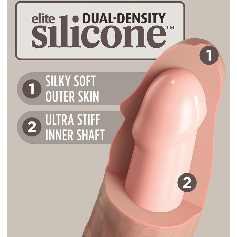KING COCK ELITE KIT ARNES AJUSTABLE DELUXE ANILLO CON TESTICULOS DILDO 203 CM