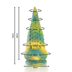 EPIC CETUS DILDO TENTACULO VERDE TAMANO PEQUENO 2