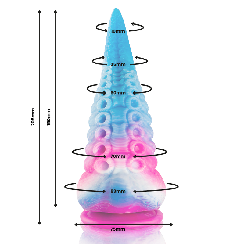 EPIC PHORCYS DILDO TENTACULO AZUL TAMANO GRANDE