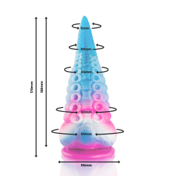EPIC PHORCYS DILDO TENTACULO AZUL TAMANO PEQUENO 2