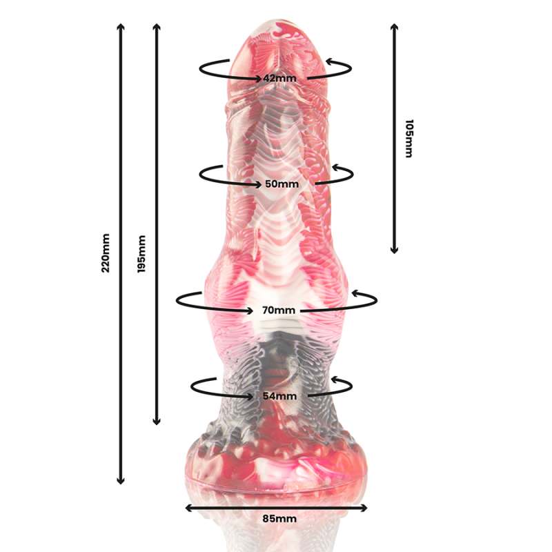 EPIC HELIOS DILDO CON TESTICULOS CALOR Y EXTASIS