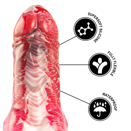 EPIC HELIOS DILDO CON TESTICULOS CALOR Y EXTASIS