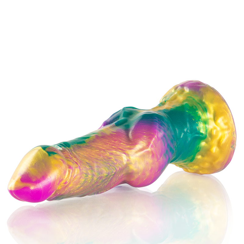 EPIC IRIS DILDO CON TESTICULOS ARCOIRIS DE PLACER