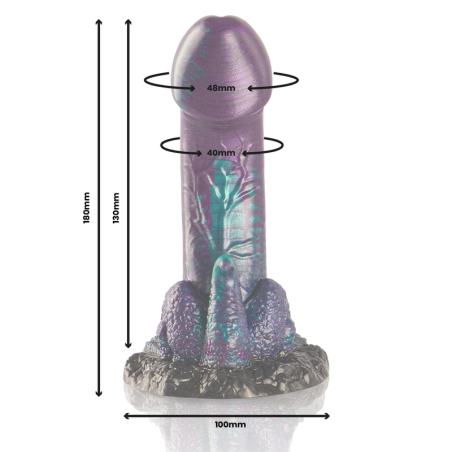 EPIC BASILISK DILDO DOBLE PLACER ESCAMOSO TAMANO PEQUENO