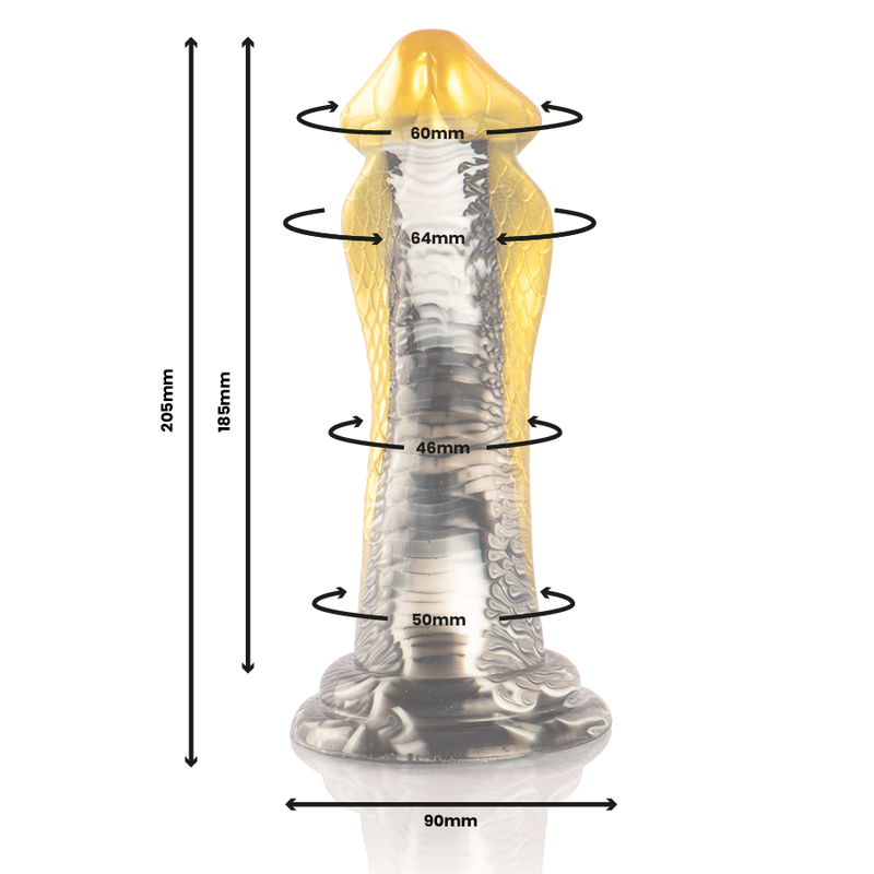 EPIC DRAKON DILDO COBRA AMARILLA