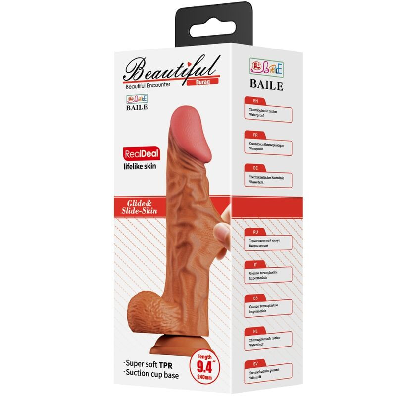 BAILE BURAQ DILDO REALISTICO 24 CM NATURAL