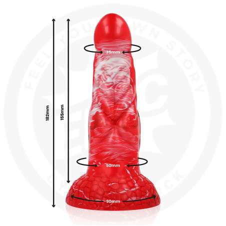 EPIC AGNIS DILDO FUEGO CARMESI