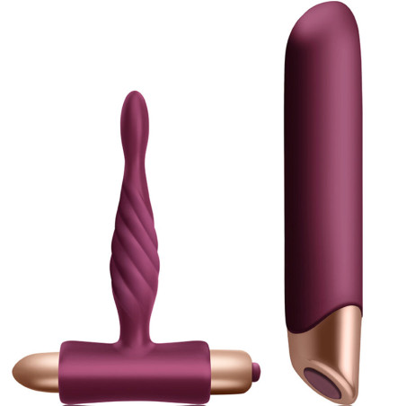 CLIMAXIMUM RAPTURE KIT VIBRADOR CLASICO PLUG ANAL PRINCIPIANTES