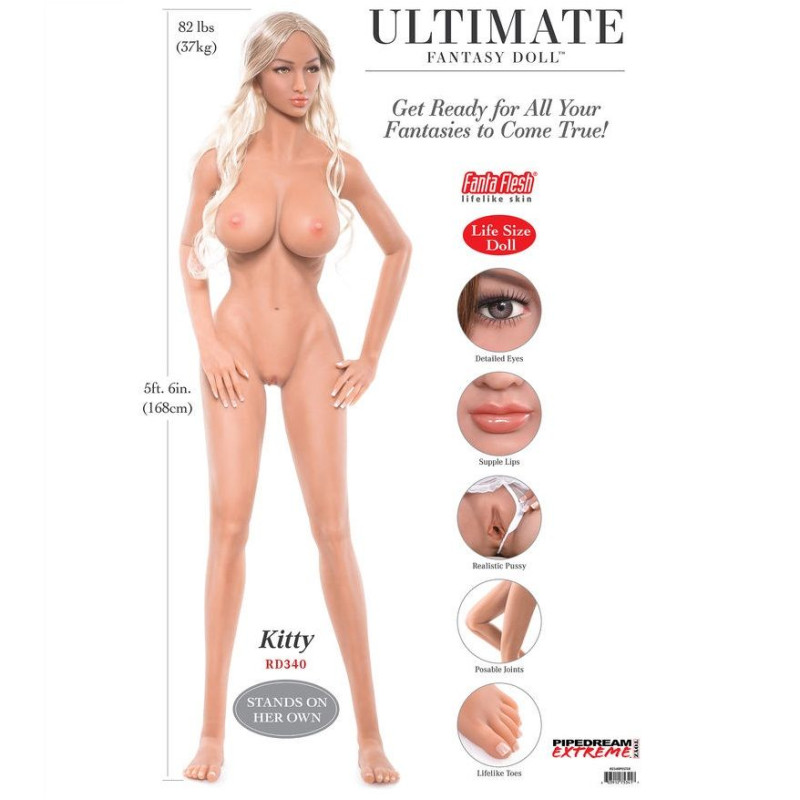 EXTREME TOYZ PIPEDREAM EXTREME ULTIMATE FANTASY DOLLS KITTY 168 CM