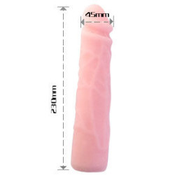 BAILE DILDO SILICONA TACTO PIEL REALISTICO 23 CM 2