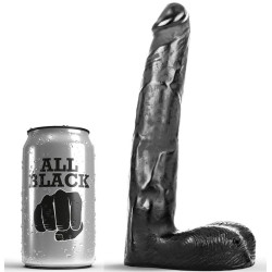 ALL BLACK DILDO REALISTICO 21 CM