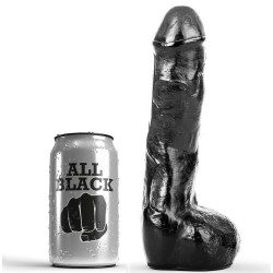 ALL BLACK PENE REALISTICO ANAL 20 CM