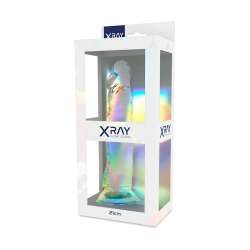 X RAY CLEAR DILDO TRANSPARENTE 21 CM O 4 CM 2