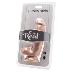 GET REAL DILDO 12 CM CON TESTICULOS NATURAL 2