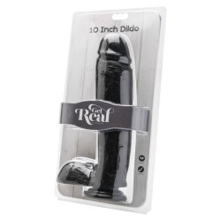 GET REAL DILDO 255 CM CON TESTICULOS NEGRO 2