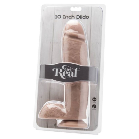 GET REAL DILDO 255 CM CON TESTICULOS NATURAL