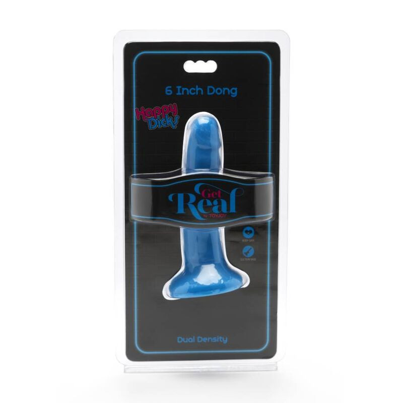 GET REAL HAPPY DICKS DONG 12 CM AZUL