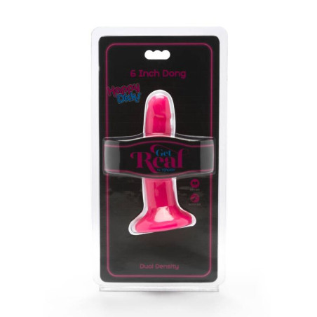 GET REAL HAPPY DICKS DONG 12 CM ROSA