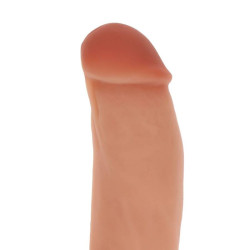 GET REAL DILDO SILICONA 18 CM CON TESTICULOS NATURAL 2