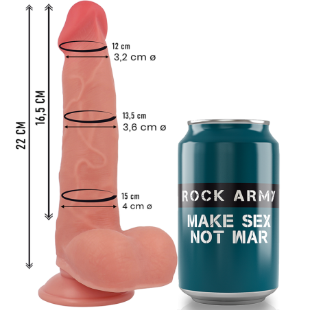 ROCKARMY RANGER DILDO REALISTA DUAL DENSITY LIQUID SILICONE 22 CM O 36 CM