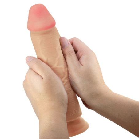 PRETTY LOVE SLIDING SKIN SERIES DILDO REALISTICO CON VENTOSA PIEL DESLIZANTE NATURAL 234 CM