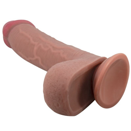 PRETTY LOVE SLIDING SKIN SERIES DILDO REALISTICO CON VENTOSA PIEL DESLIZANTE MULATO 234 CM