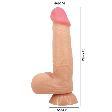 PRETTY LOVE SLIDING SKIN SERIES DILDO REALISTICO CON VENTOSA PIEL DESLIZANTE CONTROL REMOTO NATURAL 218 CM