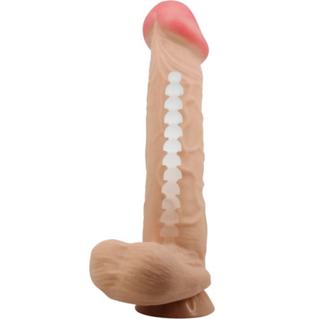PRETTY LOVE SLIDING SKIN SERIES DILDO REALISTICO CON VENTOSA PIEL DESLIZANTE 26 CM