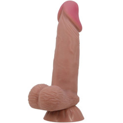 PRETTY LOVE SLIDING SKIN SERIES DILDO REALISTICO CON VENTOSA PIEL DESLIZANTE MORENO 194 CM 2