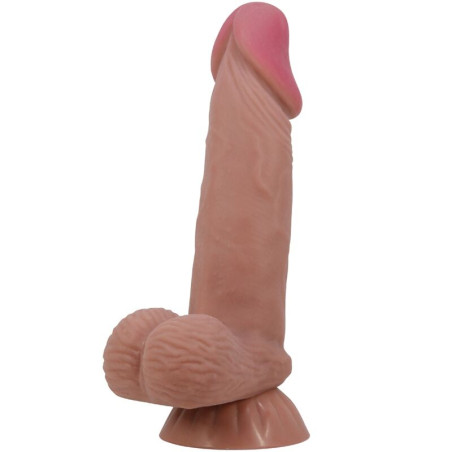 PRETTY LOVE SLIDING SKIN SERIES DILDO REALISTICO CON VENTOSA PIEL DESLIZANTE MORENO 194 CM
