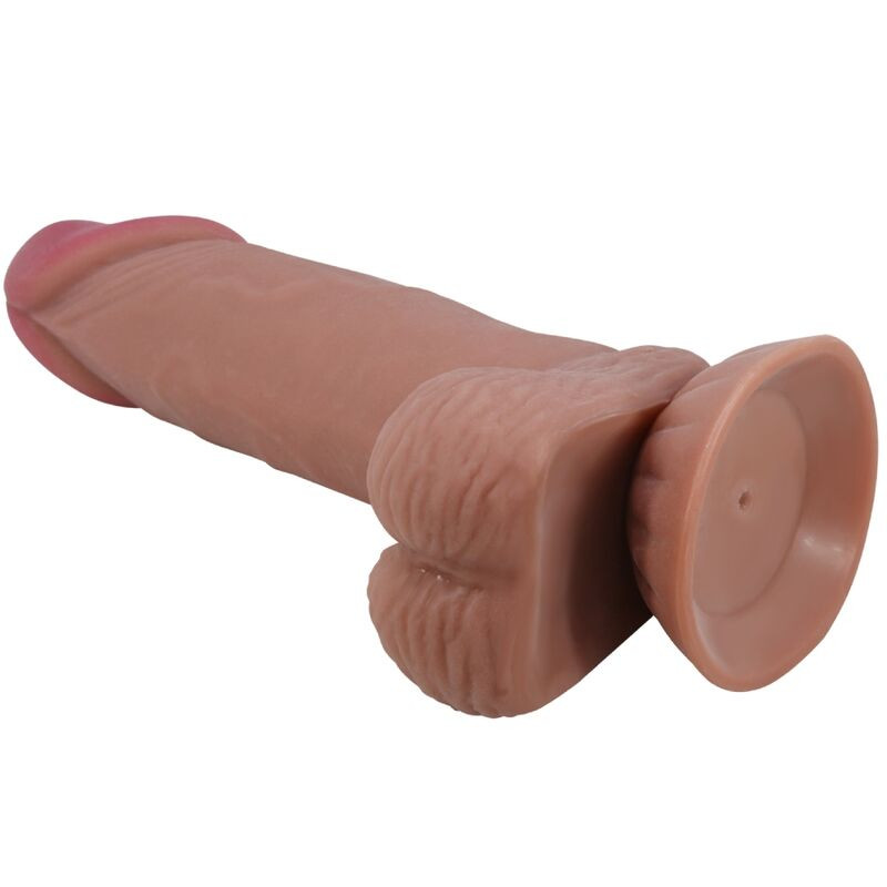 PRETTY LOVE SLIDING SKIN SERIES DILDO REALISTICO CON VENTOSA PIEL DESLIZANTE MORENO 194 CM