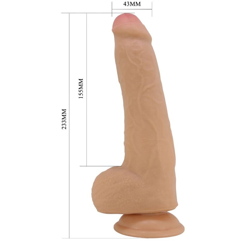 PRETTY LOVE DRACO DILDO REALISTICO 23 CM NATURAL