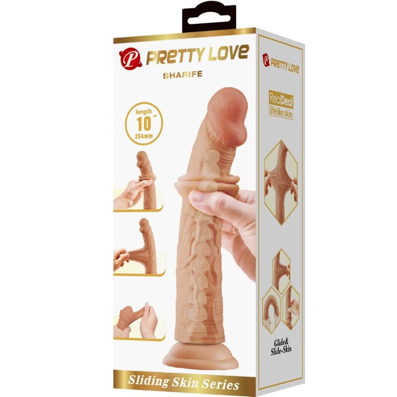 PRETTY LOVE SHARIFE DILDO REALISTICO 25 CM NATURAL