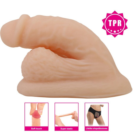 PRETTY LOVE WILDON DILDO ULTRA REALISTICO Y ELASTICO 10 CM NATURAL
