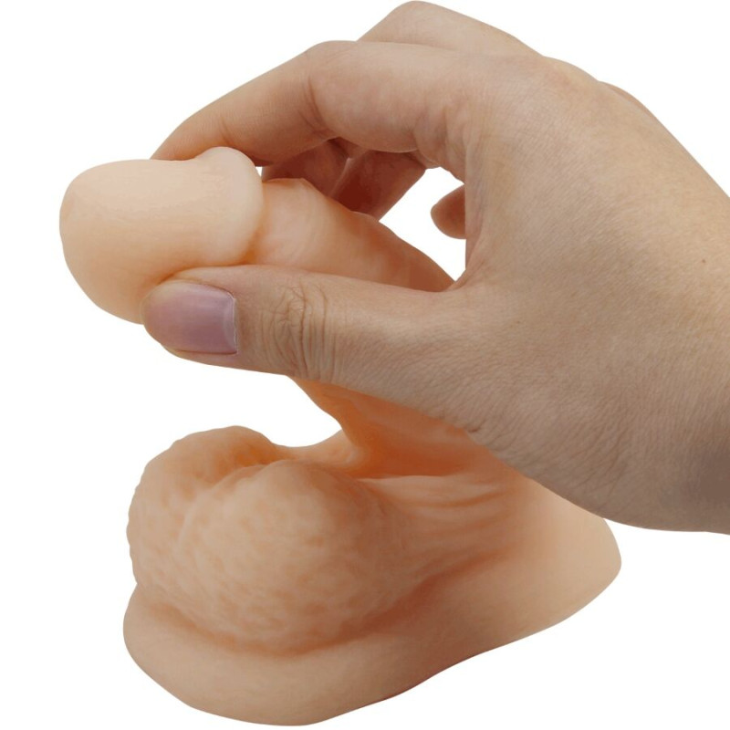 PRETTY LOVE WILDON DILDO ULTRA REALISTICO Y ELASTICO 10 CM NATURAL