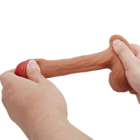 PRETTY LOVE WARNELL DILDO ULTRA REALISTICO Y ELASTICO 95 CM MULATO