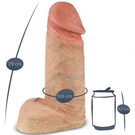 SILEXD MODELO 1 XTREME PENE REALISTICO SILICONA PREMIUM 28 CM