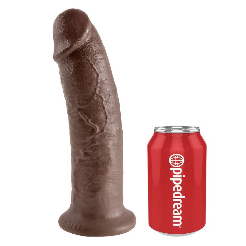 KING COCK 10 PENE MARRON 254 CM